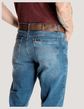 Jeans straight Lee deslavado para hombre