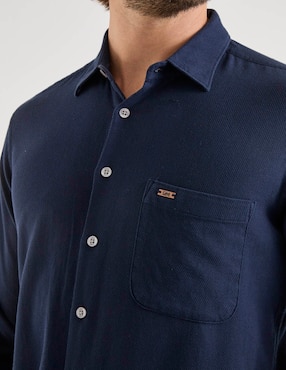 Camisa casual Lee de algodón manga larga para hombre