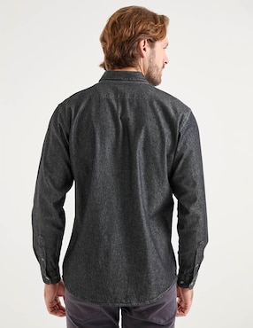 Camisa casual Lee de algodón manga larga para hombre