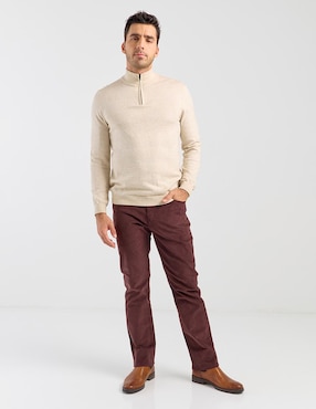 Pantalón regular Yale de pana para hombre