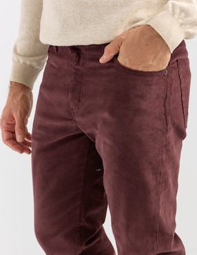 Pantalón regular Yale de pana para hombre