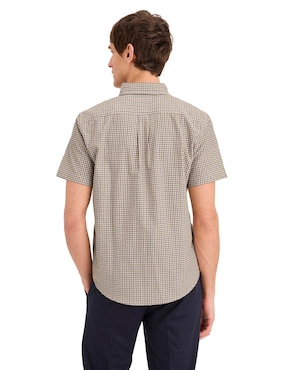 Camisa Business casual Dockers de algodón manga corta para hombre