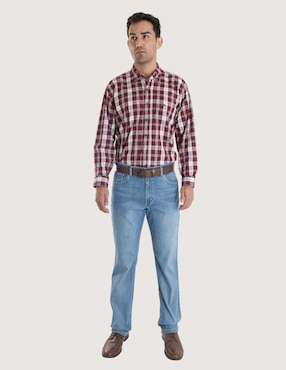 Jeans straight Lee deslavado para hombre
