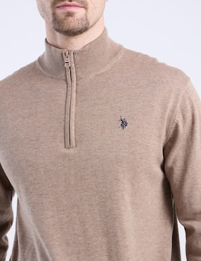 Suéter Us Polo cuello con cierre para hombre