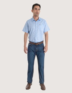 Jeans relaxed straight Lee deslavado para hombre
