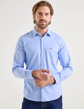 Camisa casual Lee manga larga para hombre