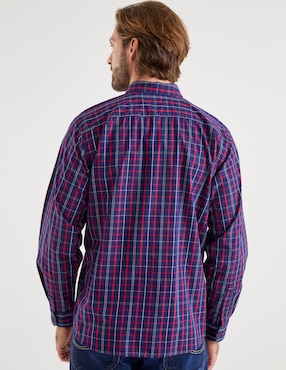 Camisa casual Lee de algodón manga larga para hombre