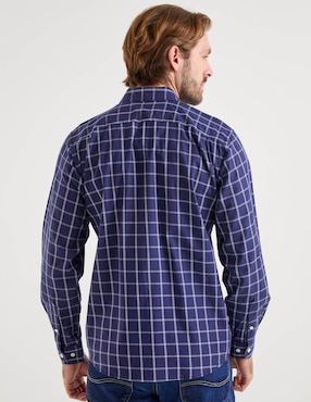 Camisa casual Lee de algodón manga larga para hombre