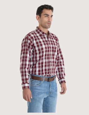 Camisa casual Lee de algodón manga larga para hombre