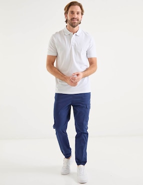 Pantalón jogger straight Lee de gabardina para hombre