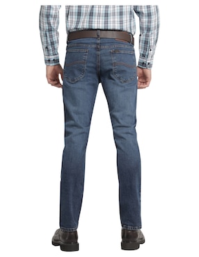 Jeans slim Lee lavado whisker para hombre