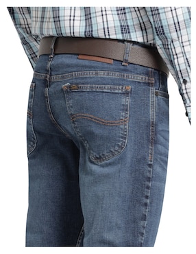 Jeans slim Lee lavado whisker para hombre