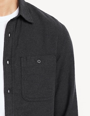 Camisa casual Old Navy de algodón manga larga para hombre