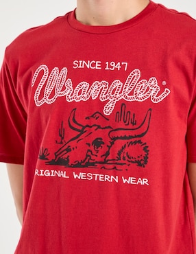 Playera Wrangler cuello redondo para hombre