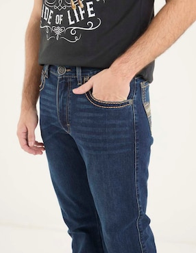 Jeans slim Wrangler lavado stone wash para hombre
