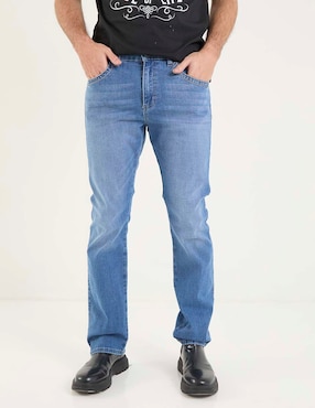 Jeans slim Wrangler lavado claro para hombre