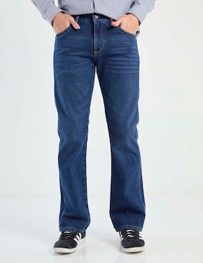 Jeans slim Wrangler lavado medio para hombre