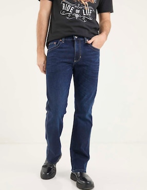 Jeans slim Wrangler lavado stone wash para hombre