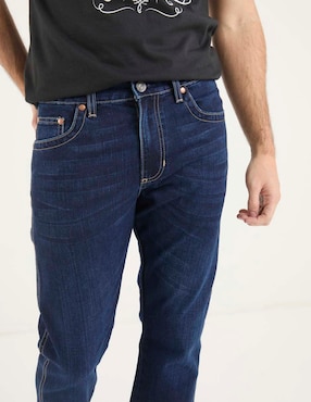 Jeans slim Wrangler lavado stone wash para hombre