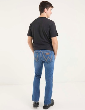 Jeans slim Wrangler lavado medio para hombre