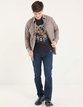 Playera Wrangler cuello redondo para hombre
