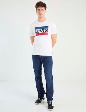 Jeans slim Levi´s lavado whisker para hombre