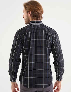 Camisa casual Lee de algodón manga larga para hombre