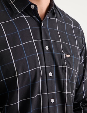 Camisa casual Lee de algodón manga larga para hombre