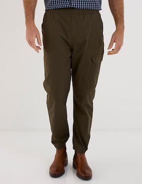Pantalón jogger straight Lee de gabardina para hombre