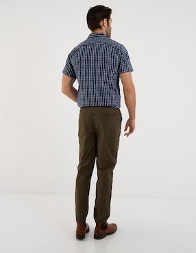 Pantalón jogger straight Lee de gabardina para hombre