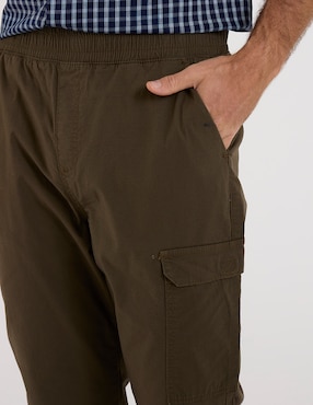 Pantalón jogger straight Lee de gabardina para hombre