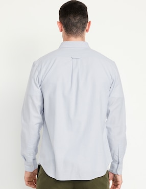 Camisa casual Old Navy de algodón manga larga para hombre