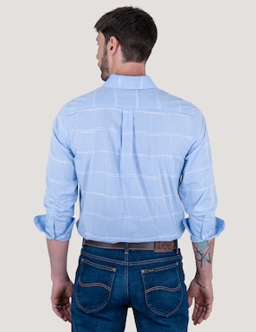 Camisa casual Lee manga larga para hombre