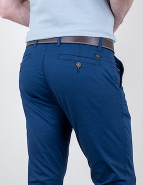 Pantalón slim Lee de gabardina para hombre