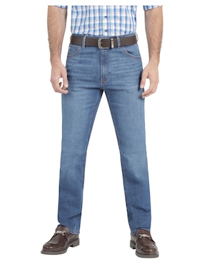 Jeans straight Lee 112369571 lavado whisker para hombre