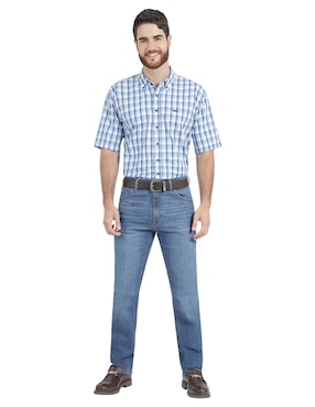 Jeans straight Lee 112369571 lavado whisker para hombre