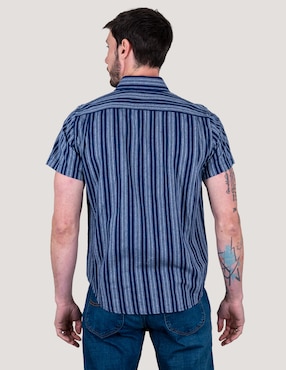 Camisa casual Lee de algodón manga corta para hombre