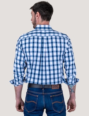 Camisa casual Lee manga larga para hombre