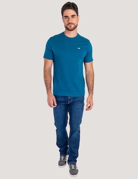 Jeans straight Lee 112378365 lavado whisker