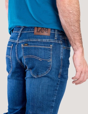 Jeans straight Lee 112378365 lavado whisker