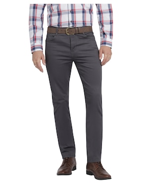 Pantalón casual slim Lee de gabardina para hombre