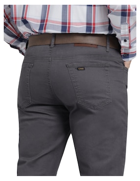 Pantalón casual slim Lee de gabardina para hombre