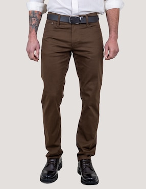 Pantalón chino slim Lee de gabardina para hombre
