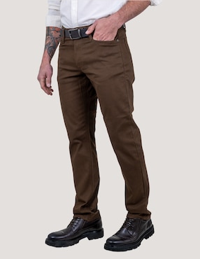Pantalón chino slim Lee de gabardina para hombre