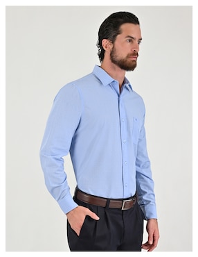 Camisa casual Yale de manga larga para hombre