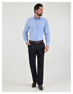 Camisa casual Yale de manga larga para hombre