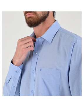 Camisa casual Yale de manga larga para hombre