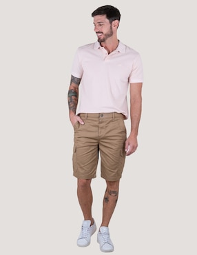Bermuda Lee de algodón para hombre