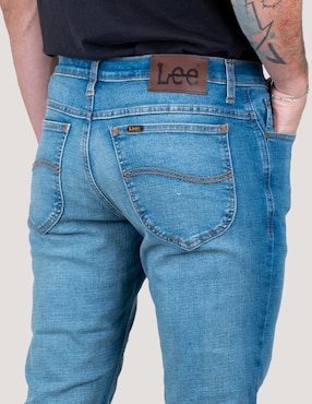 Jeans straight Lee lavado whisker para hombre