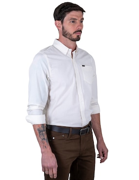 Camisa casual Lee manga larga para hombre